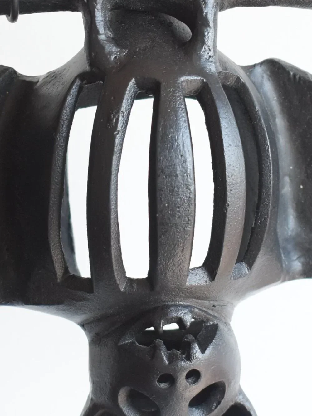 Pottery Barn RARE Vintage Gothic Cast Iron Bat Candle Holder Halloween Decor HTF